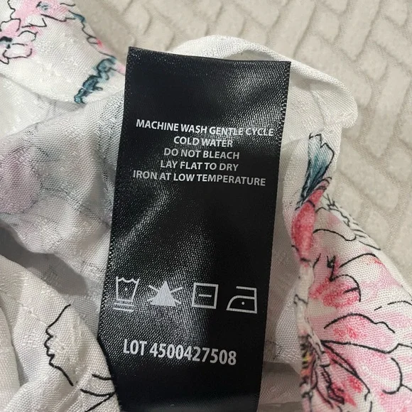 Buffalo David Bitton Floral Blouse - White and Pink - Picture 5 of 7